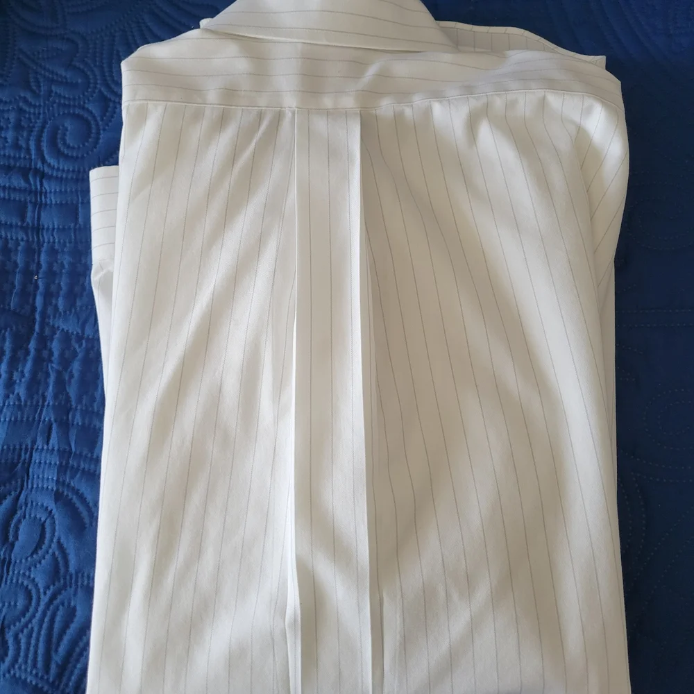 Brooks Brothers White Pinstripe Dress Shirt - Picture 5 of 5
